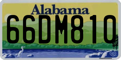 AL license plate 66DM810