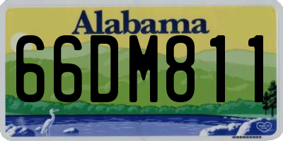AL license plate 66DM811