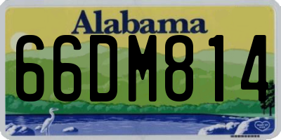 AL license plate 66DM814