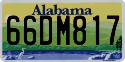 AL license plate 66DM817