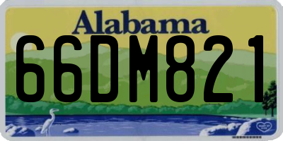 AL license plate 66DM821