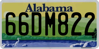 AL license plate 66DM822