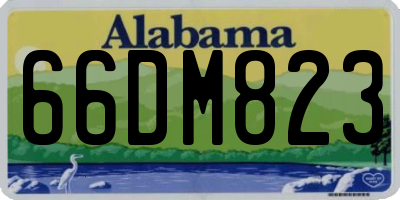 AL license plate 66DM823