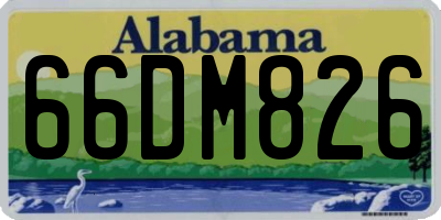 AL license plate 66DM826