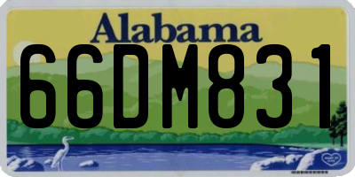 AL license plate 66DM831
