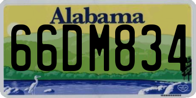 AL license plate 66DM834