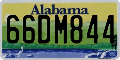 AL license plate 66DM844