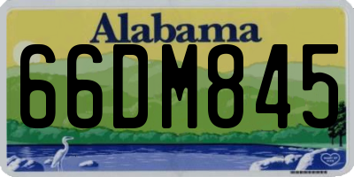 AL license plate 66DM845