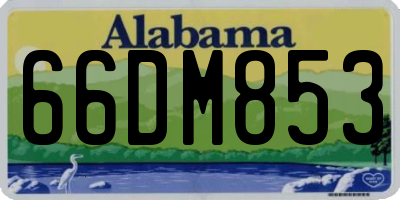 AL license plate 66DM853