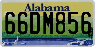 AL license plate 66DM856