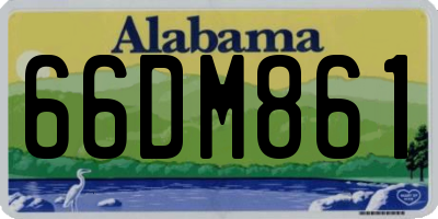 AL license plate 66DM861