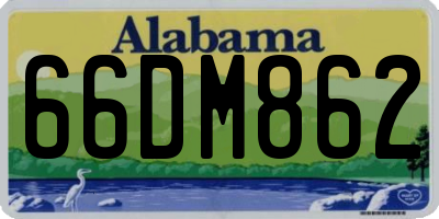 AL license plate 66DM862