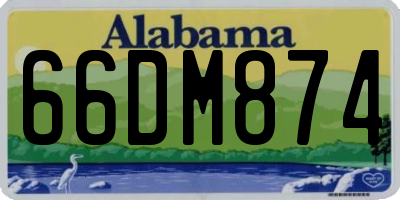 AL license plate 66DM874