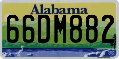 AL license plate 66DM882
