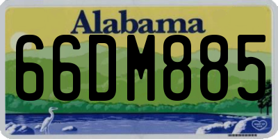 AL license plate 66DM885