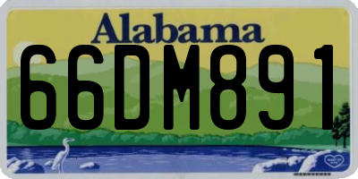 AL license plate 66DM891