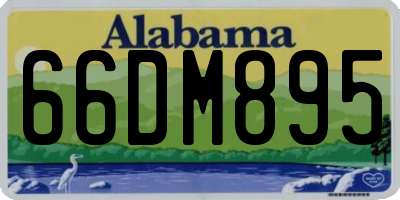 AL license plate 66DM895