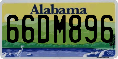 AL license plate 66DM896