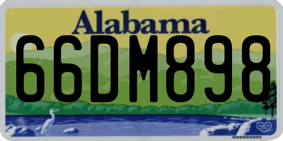 AL license plate 66DM898