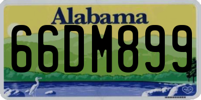 AL license plate 66DM899