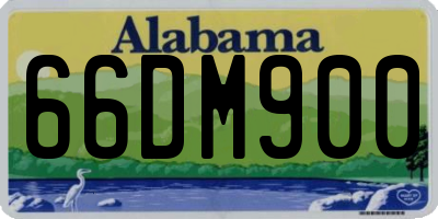 AL license plate 66DM900