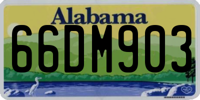 AL license plate 66DM903