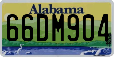 AL license plate 66DM904
