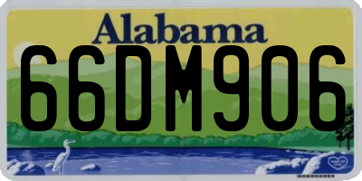 AL license plate 66DM906