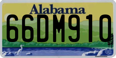 AL license plate 66DM910