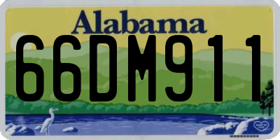 AL license plate 66DM911
