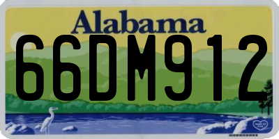 AL license plate 66DM912