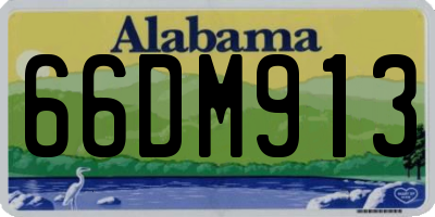 AL license plate 66DM913