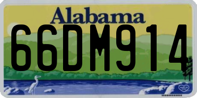 AL license plate 66DM914