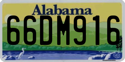 AL license plate 66DM916