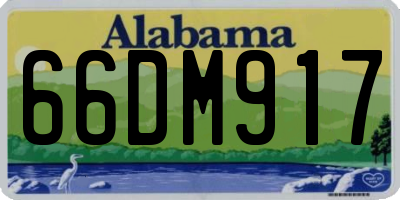 AL license plate 66DM917