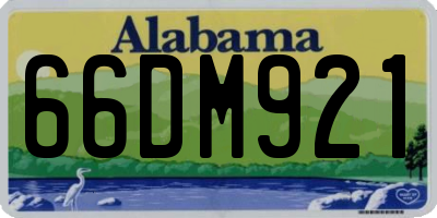 AL license plate 66DM921