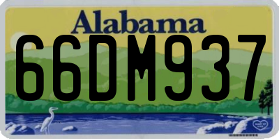 AL license plate 66DM937