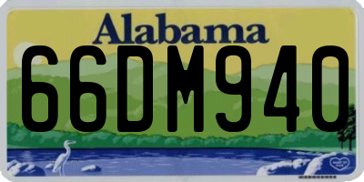 AL license plate 66DM940