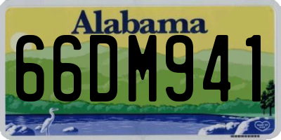 AL license plate 66DM941
