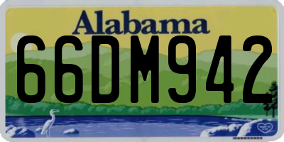 AL license plate 66DM942