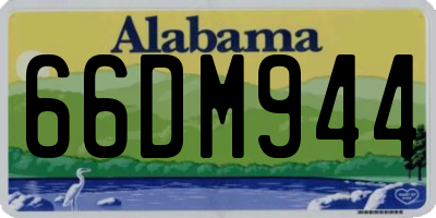 AL license plate 66DM944