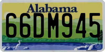 AL license plate 66DM945