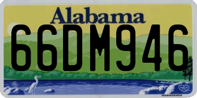 AL license plate 66DM946
