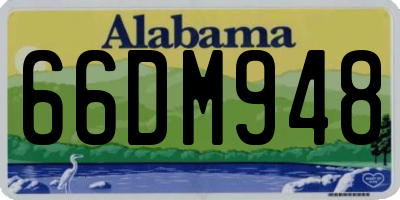 AL license plate 66DM948
