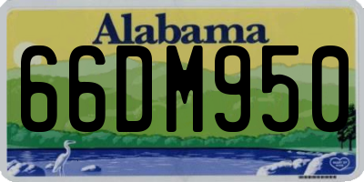 AL license plate 66DM950