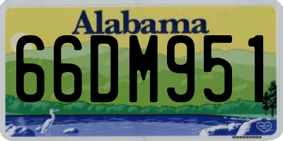 AL license plate 66DM951