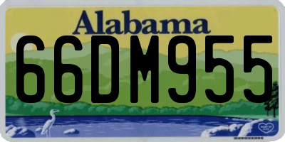 AL license plate 66DM955