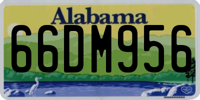 AL license plate 66DM956