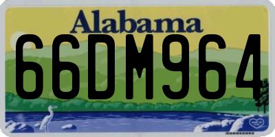 AL license plate 66DM964