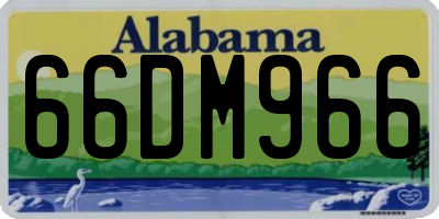AL license plate 66DM966